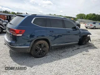 2018 Volkswagen Atlas SEL Premium with VIN 1V2NR2CA1JC572687, listed as a Copart auction lot 55915415 with 75,737 mi miles and Salvage title. Bid and sale history available at DreamBid. Image 3.