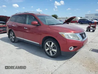 2014 Nissan Pathfinder Platinum with VIN 5N1AR2MM1EC688417, listed as a Copart auction lot 66330205 with 248,615 mi miles and Clean title. Bid and sale history available at DreamBid. Image 4.