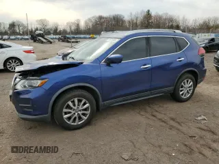 2017 Nissan Rogue SV with VIN KNMAT2MV2HP611891, listed as a Copart auction lot 49601005 with 64,505 mi miles and Salvage Title. Bid and sale history available at carsss.com. Image 1.