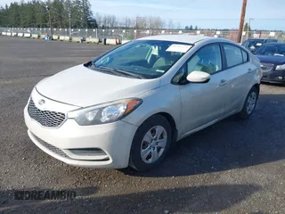 2015 Kia Forte LX with VIN KNAFK4A66F5295094, listed as a IAAI auction lot 41795729 with 183,771 mi miles. Bid and sale history available at carsss.com. Image 2.