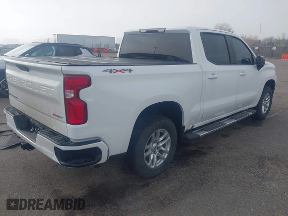 2021 Chevrolet Silverado 1500 RST with VIN 1GCUYEED5MZ102513, listed as a IAAI auction lot 41895435 with 94,438 mi miles. Bid and sale history available at carsss.com. Image 4.