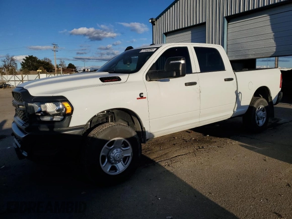 2024 Ram 3500 Tradesman with VIN 3C63R3CL7RG255934, listed as a Copart auction lot 77152354 with 4,827 mi miles and Salvage Title. Bid and sale history available at carsss.com. Image 1.