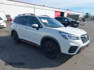 2019 Subaru Forester Sport with VIN JF2SKAPC6KH424538, listed as a IAAI auction lot 41861837 with 109,734 mi miles. Bid and sale history available at carsss.com. Image 1.