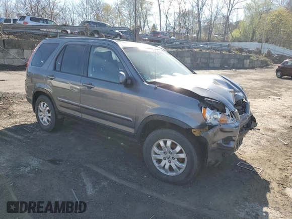 2005 Honda CR-V EX SE with VIN JHLRD78965C012301, listed as a Copart auction lot 53502305 with 0 mi miles and Salvage Title. Bid and sale history available at carsss.com. Image 4.