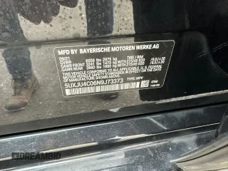 2022 BMW X5 M50i with VIN 5UXJU4C06N9J73373, listed as a Copart auction lot 43706345 with 108,320 mi miles and Clean Title. Bid and sale history available at carsss.com. Image 10.