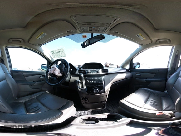 2013 Honda Odyssey EX-L with VIN 5FNRL5H62DB035649, listed as a IAAI auction lot 41849123 with 176,392 mi miles and . Bid and sale history available at carsss.com. Image 18.