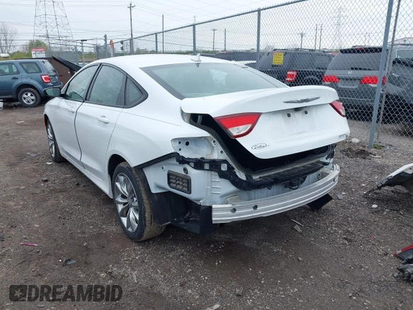 2016 Chrysler 200 S with VIN 1C3CCCBB0GN105093, listed as a IAAI auction lot 41976905 with 105,774 mi miles. Bid and sale history available at carsss.com. Image 3.