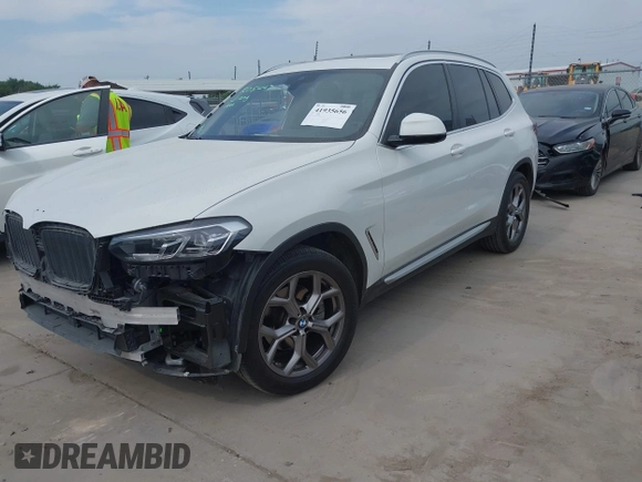 2023 BMW X3 sDrive30i with VIN 5UX43DP07P9P65068, listed as a IAAI auction lot 41935656 with 23,919 mi miles and . Bid and sale history available at DreamBid. Image 20.