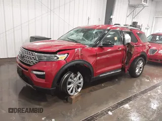 2023 Ford Explorer Limited with VIN 1FMSK8FH8PGB35741, listed as a IAAI auction lot 41933587 with Not Provided miles. Bid and sale history available at carsss.com. Image 2.