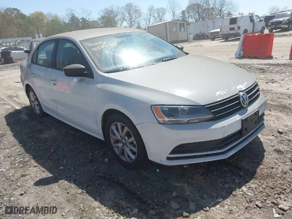 2015 Volkswagen Jetta Sedan 1.8T Sport with VIN 3VWD17AJ9FM321682, listed as a IAAI auction lot 41889188 with 135,238 mi miles. Bid and sale history available at carsss.com. Image 1.