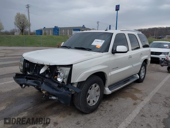 2005 Cadillac Escalade z VIN 1GYEK63N25R190908, wystawiony jako IAAI lot #41882135 z przebiegiem 243 333 mil mil oraz . Historia ofert i sprzedaży dostępna na DreamBid. Obrazek 2.