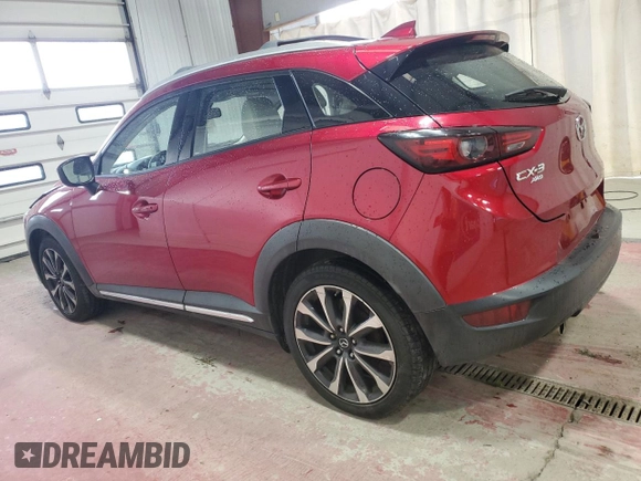 2019 Mazda CX-3 Grand Touring with VIN JM1DKFD77K0423490, listed as a Copart auction lot 76463324 with 88,031 mi miles and Salvage Title. Bid and sale history available at DreamBid. Image 2.