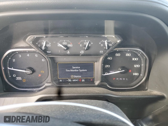 2022 GMC Sierra 1500 Limited SLE with VIN 1GTR9BED6NZ187042, listed as a Copart auction lot 42443275 with 68,047 mi miles and Salvage Title. Bid and sale history available at carsss.com. Image 9.