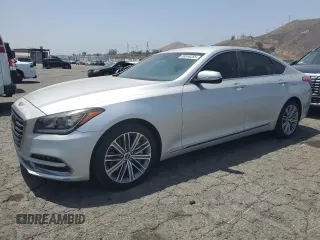 2018 Genesis G80 3.8L z VIN KMHGN4JEXJU244102, wystawiony jako Copart lot #58548255 z przebiegiem 53 873 mil mil oraz Szkoda całkowita • Salvage title. Historia ofert i sprzedaży dostępna na DreamBid. Obrazek 1.