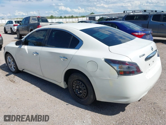 2014 Nissan Maxima S with VIN 1N4AA5AP6EC447048, listed as a IAAI auction lot 42625937 with 144,856 mi miles and . Bid and sale history available at DreamBid. Image 3.