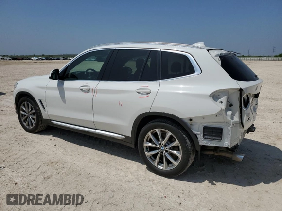 2019 BMW X3 sDrive30i with VIN 5UXTR7C57KLE97733, listed as a Copart auction lot 50323485 with 103,917 mi miles and Salvage Title. Bid and sale history available at carsss.com. Image 2.