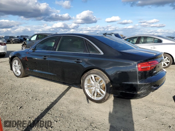 2016 Audi A8 Sport with VIN WAU43AFD3GN010024, listed as a Copart auction lot 47656285 with 88,264 mi miles and Salvage title. Bid and sale history available at DreamBid. Image 2.