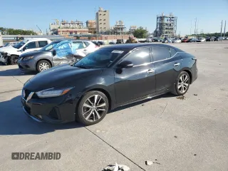 2021 Nissan Maxima SV z VIN 1N4AA6CV6MC513808, wystawiony jako Copart lot #56595115 z przebiegiem 86 602 mil mil oraz Szkoda całkowita • Salvage title. Historia ofert i sprzedaży dostępna na DreamBid. Obrazek 1.