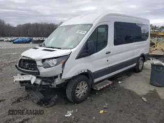 2017 Ford Transit Passenger XL with VIN 1FBZX2CM9HKA42393, listed as a Copart auction lot 85641834 with 116,120 mi miles and Salvage Title. Bid and sale history available at carsss.com. Image 1.