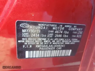 2020 Genesis G70 2.0T with VIN KMTG44LA4LU048341, listed as a Copart auction lot 74528584 with 17,474 mi miles and Non Repairable. Bid and sale history available at carsss.com. Image 13.
