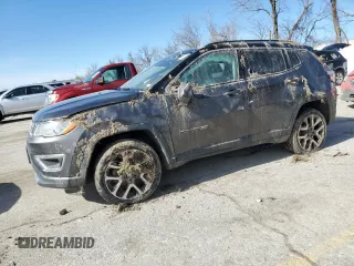 2018 Jeep Compass Limited with VIN 3C4NJDCB0JT350661, listed as a Copart auction lot 47981695 with 115,188 mi miles and Salvage Title. Bid and sale history available at DreamBid. Image 1.