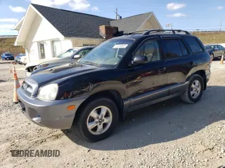 2006 Hyundai Santa Fe GLS with VIN KM8SC13D96U102107, listed as a Copart auction lot 55525594 with 198,741 mi miles and Salvage Title. Bid and sale history available at carsss.com. Image 1.