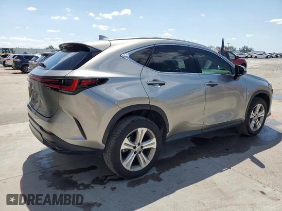 2022 Lexus NX with VIN 2T2ADCAZ4NC001202, listed as a Copart auction lot 52386785 with 24,284 mi miles and Salvage Title. Bid and sale history available at carsss.com. Image 3.