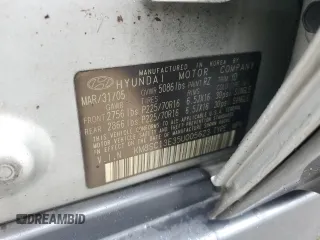 2005 Hyundai Santa Fe GLS with VIN KM8SC13E35U005623, listed as a Copart auction lot 75019464 with 0 mi miles and Salvage Title. Bid and sale history available at carsss.com. Image 14.