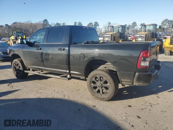 2022 Ram 2500 Big Horn with VIN 3C6UR5DJ8NG418145, listed as a Copart auction lot 88723915 with 34,343 mi miles and Salvage Title. Bid and sale history available at carsss.com. Image 2.