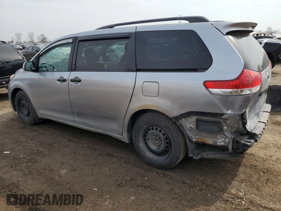 2014 Toyota Sienna L with VIN 5TDZK3DC7ES489962, listed as a Copart auction lot 48117985 with 329,366 mi miles and Clean Title. Bid and sale history available at carsss.com. Image 2.