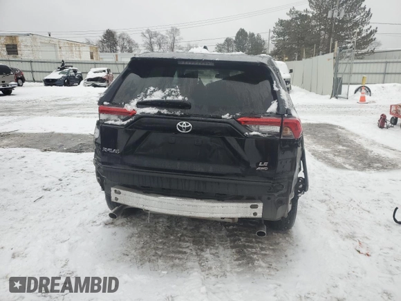 2023 Toyota RAV4 LE with VIN 2T3F1RFV2PW339637, listed as a Copart auction lot 44466035 with 41,972 mi miles and Salvage Title. Bid and sale history available at carsss.com. Image 6.