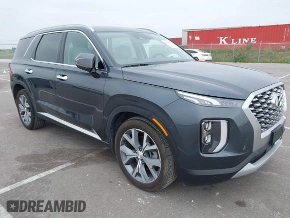 2021 Hyundai Palisade SEL with VIN KM8R4DHE0MU205427, listed as a IAAI auction lot 42436615 with 53,759 mi miles and . Bid and sale history available at DreamBid. Image 1.
