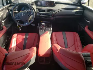 2022 Lexus UX 250h F Sport with VIN JTHE9JBHXN2057983, listed as a Copart auction lot 71456654 with 27,367 mi miles and Salvage Title. Bid and sale history available at DreamBid. Image 8.