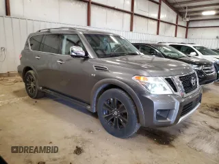 2017 Nissan Armada Platinum with VIN JN8AY2NE9H9707669, listed as a Copart auction lot 51083055 with 158,098 mi miles and Clean Title. Bid and sale history available at carsss.com. Image 4.