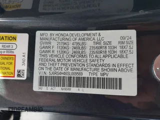 2025 Honda CR-V EX with VIN 5J6RS4H46SL009569, listed as a IAAI auction lot 41362283 with 2,753 mi miles and . Bid and sale history available at DreamBid. Image 9.