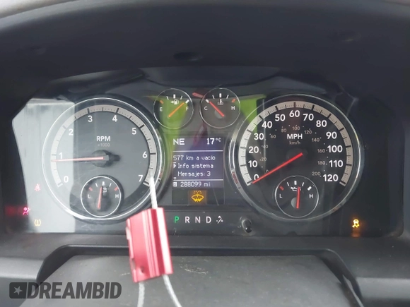 2009 Dodge 1500 TRX with VIN 1D3HB13P89S700689, listed as a IAAI auction lot 41863623 with 288,099 mi miles and . Bid and sale history available at DreamBid. Image 7.