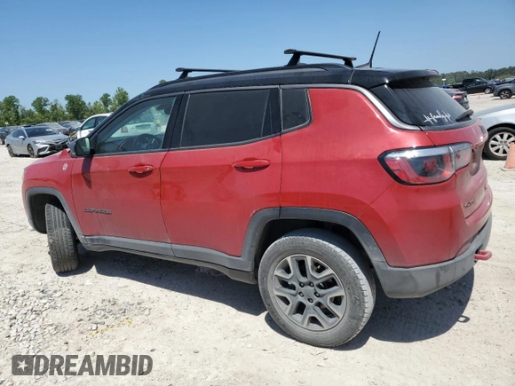 2020 Jeep Compass Trailhawk with VIN 3C4NJDDB6LT208185, listed as a Copart auction lot 56892265 with 90,924 mi miles and Salvage title. Bid and sale history available at DreamBid. Image 2.