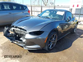 2018 Mazda MX-5 Miata RF Grand Touring with VIN JM1NDAM76J0203600, listed as a IAAI auction lot 41850985 with 89,552 mi miles. Bid and sale history available at carsss.com. Image 18.