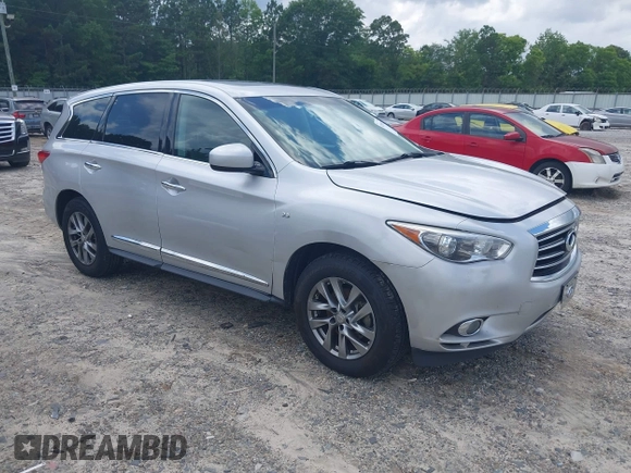 2014 Infiniti QX60 with VIN 5N1AL0MM4EC515710, listed as a IAAI auction lot 42545827 with 209,408 mi miles and . Bid and sale history available at DreamBid. Image 1.