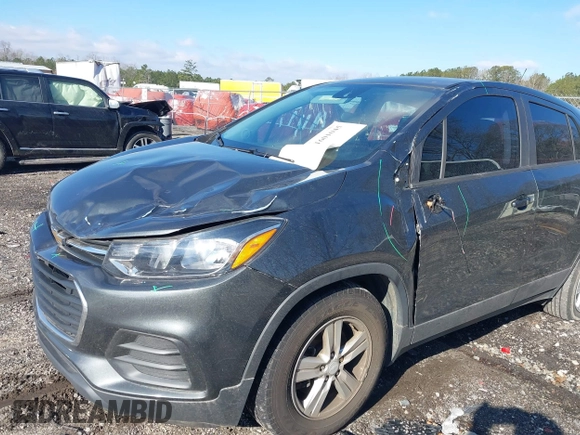 2020 Chevrolet Trax LS with VIN 3GNCJKSB7LL126262, listed as a IAAI auction lot 41601045 with 54,820 mi miles and . Bid and sale history available at DreamBid. Image 6.