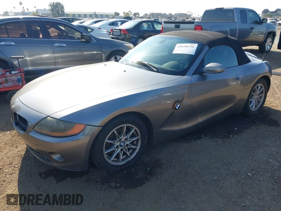 2004 BMW Z4 2.5i with VIN 4USBT33504LS50684, listed as a IAAI auction lot 42620116 with 119,707 mi miles and . Bid and sale history available at DreamBid. Image 2.