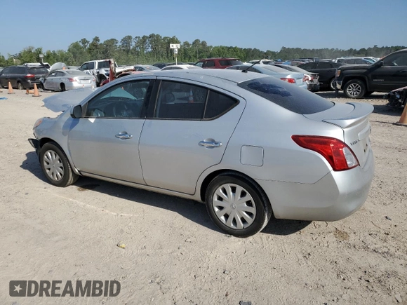 2014 Nissan Versa SV with VIN 3N1CN7AP1EL804775, listed as a Copart auction lot 52785995 with 108,094 mi miles and Salvage Title. Bid and sale history available at DreamBid. Image 2.