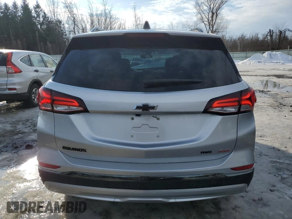 2022 Chevrolet Equinox RS with VIN 3GNAXWEV1NS106987, listed as a Copart auction lot 65253865 with 29,171 mi miles and Non repairable. Bid and sale history available at DreamBid. Image 6.