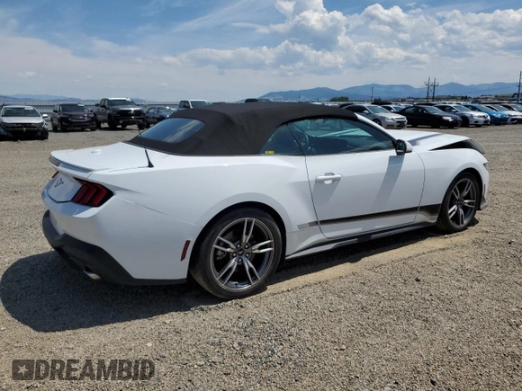 2024 Ford Mustang EcoBoost with VIN 1FAGP8UH7R5125351, listed as a Copart auction lot 62121375 with 9,149 mi miles and Salvage title. Bid and sale history available at DreamBid. Image 3.