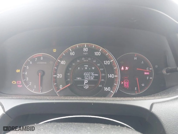2016 Honda Accord Sedan Sport with VIN 1HGCR2F56GA080119, listed as a IAAI auction lot 41641186 with 166,076 mi miles. Bid and sale history available at carsss.com. Image 7.