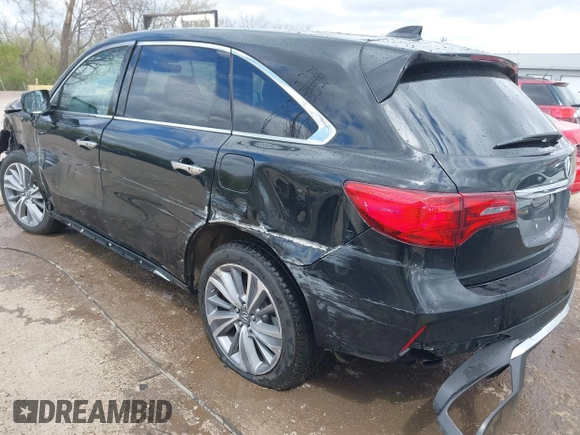 2017 Acura MDX Technology with VIN 5J8YD4H58HL001195, listed as a IAAI auction lot 42032802 with 94,831 mi miles and . Bid and sale history available at DreamBid. Image 3.