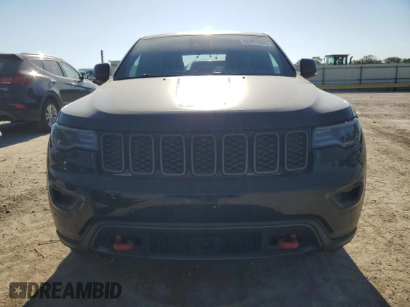 2017 Jeep Grand Cherokee Trailhawk with VIN 1C4RJFLG3HC881805, listed as a Copart auction lot 56471445 with 122,843 mi miles and Salvage title. Bid and sale history available at DreamBid. Image 5.