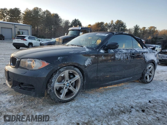 2010 BMW 1 Series 135i with VIN WBAUN9C53AVK41552, listed as a Copart auction lot 42083115 with 114,417 mi miles and Clean Title. Bid and sale history available at carsss.com. Image 1.