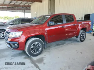 2021 Chevrolet Colorado 2WD Z71 with VIN 1GCGSDEN3M1278895, listed as a Copart auction lot 56202155 with 50,630 mi miles and Salvage title. Bid and sale history available at DreamBid. Image 1.