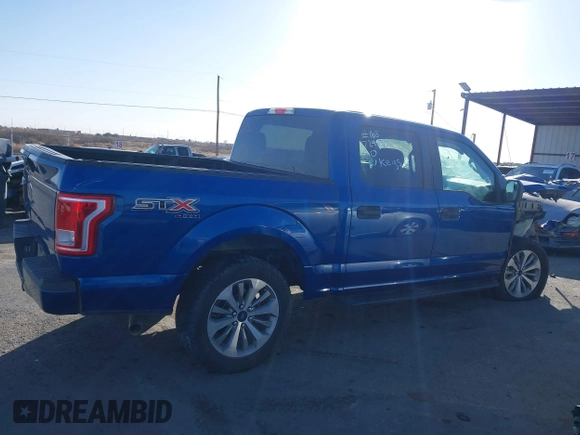 2017 Ford F-150 XL with VIN 1FTEW1EF6HKE12236, listed as a IAAI auction lot 41351158 with 167,433 mi miles. Bid and sale history available at carsss.com. Image 13.